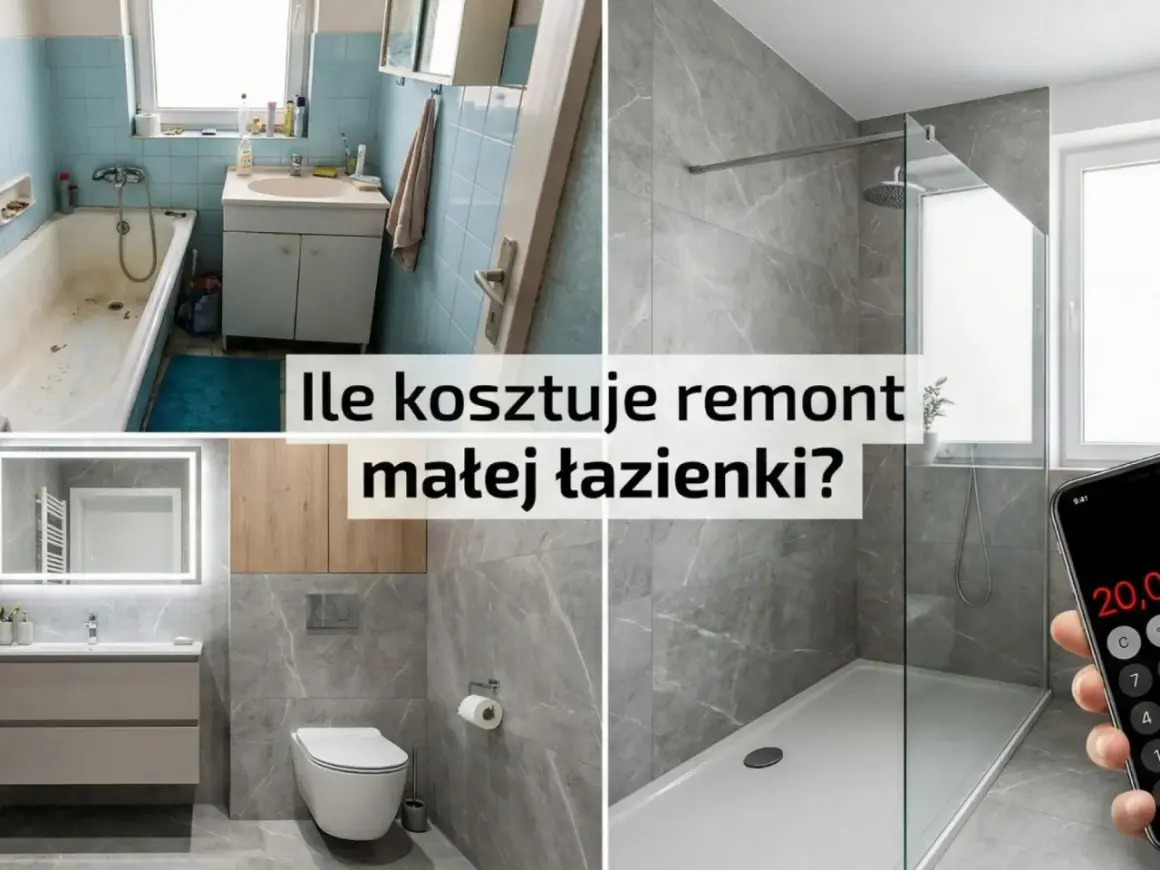 Przed i po metamorfozie łazienki. Zobacz, ile kosztuje remont małej łazienki i jak odmienić wnętrze.