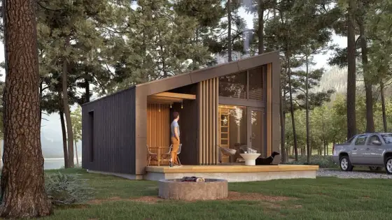 Domek 5x7: Projekt, budowa bez pozwolenia i koszty (35m²)
